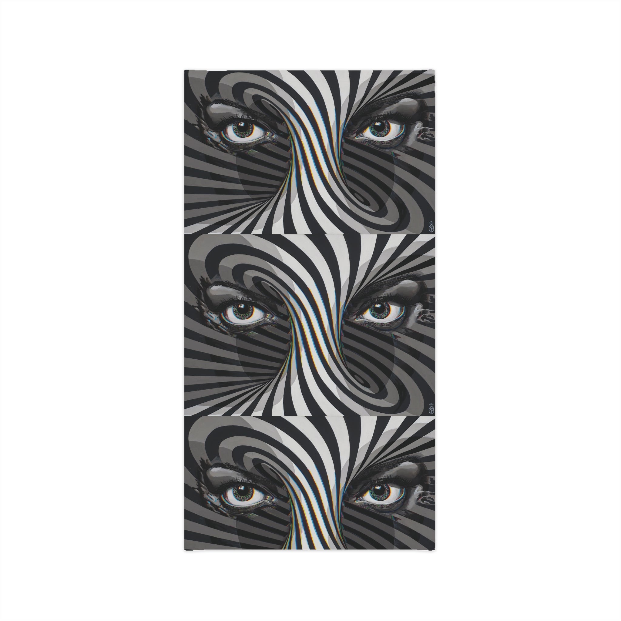 Psychedelic Swirl Neck Gaiter — Abstract Optical Illusion Face Mask