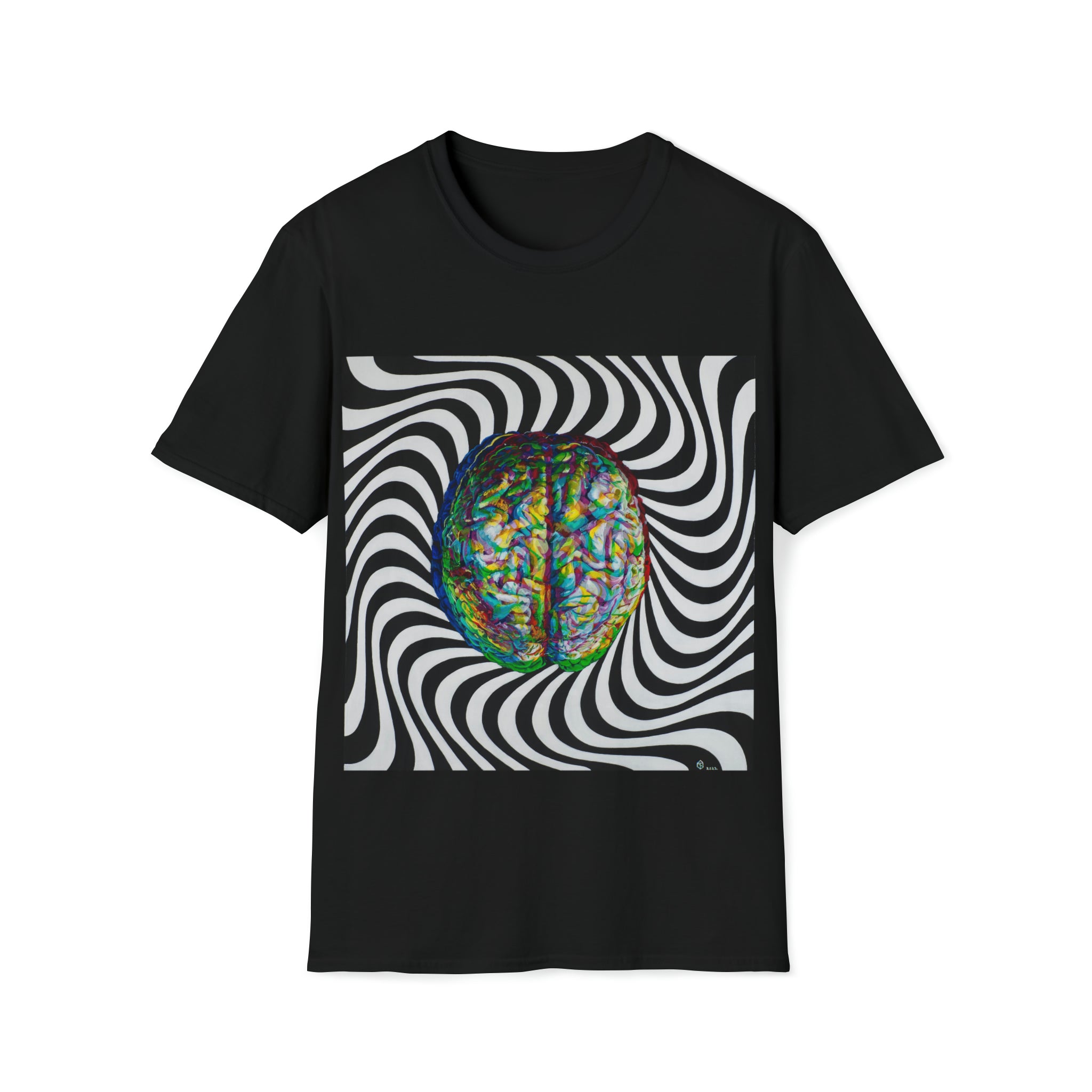 Trippy Brain Unisex Softstyle T-Shirt