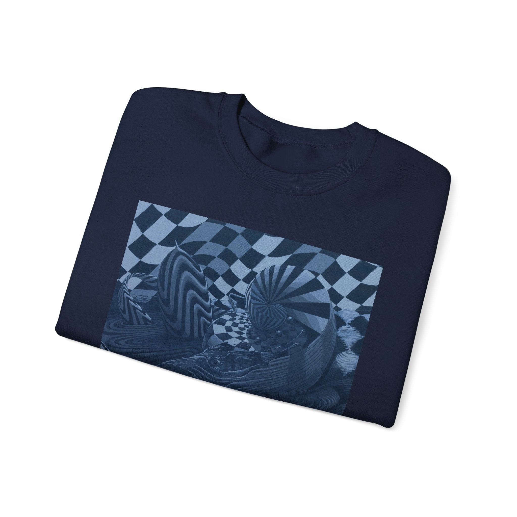 Whale Spin Unisex Heavy Blend Crewneck Sweatshirt