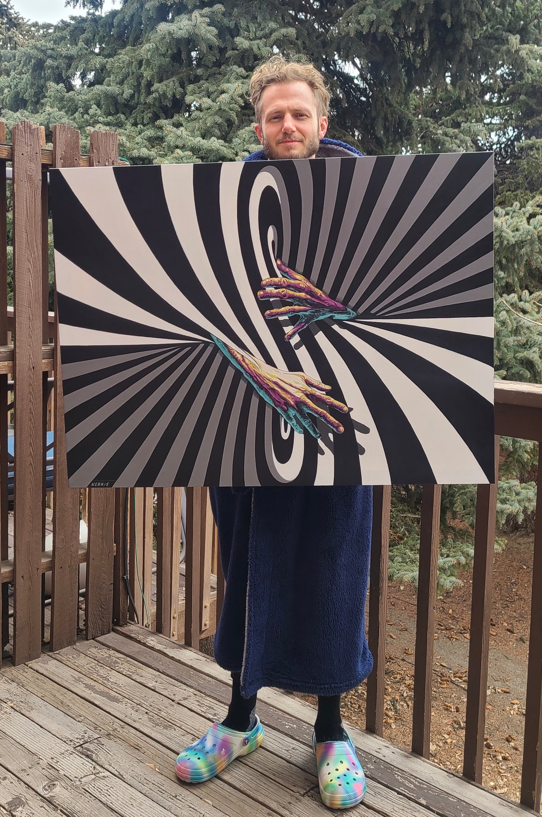 Hold U Original Painting