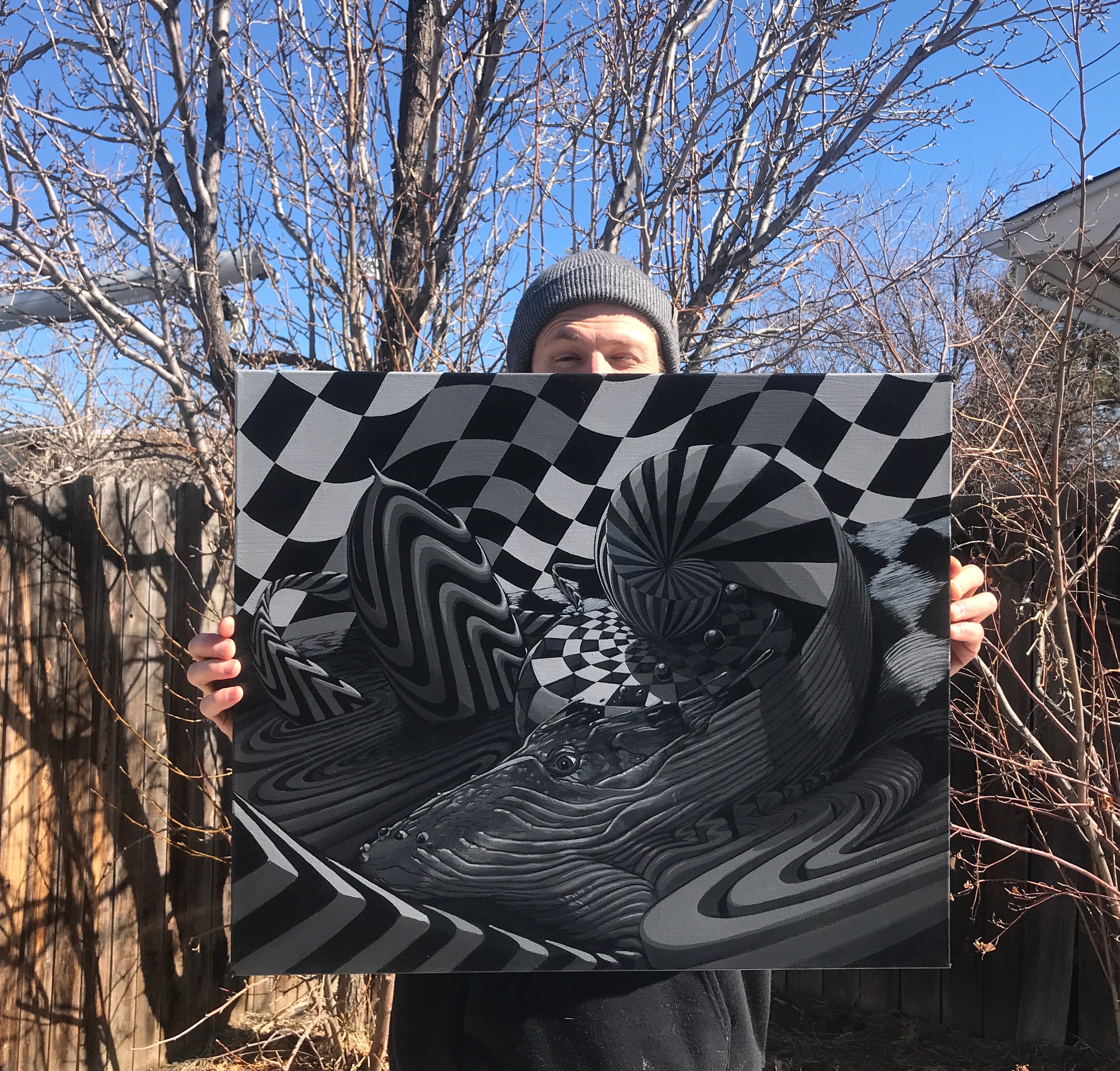 Whale Spin Canvas Print