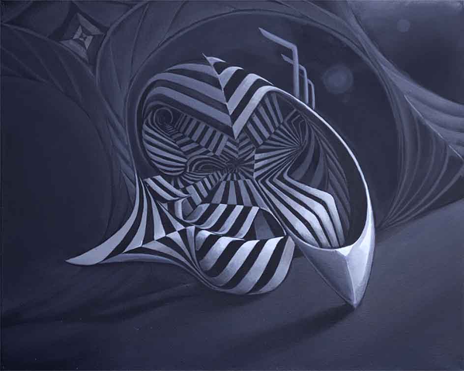 gray-scale-psychedelic-op-art-canvas print