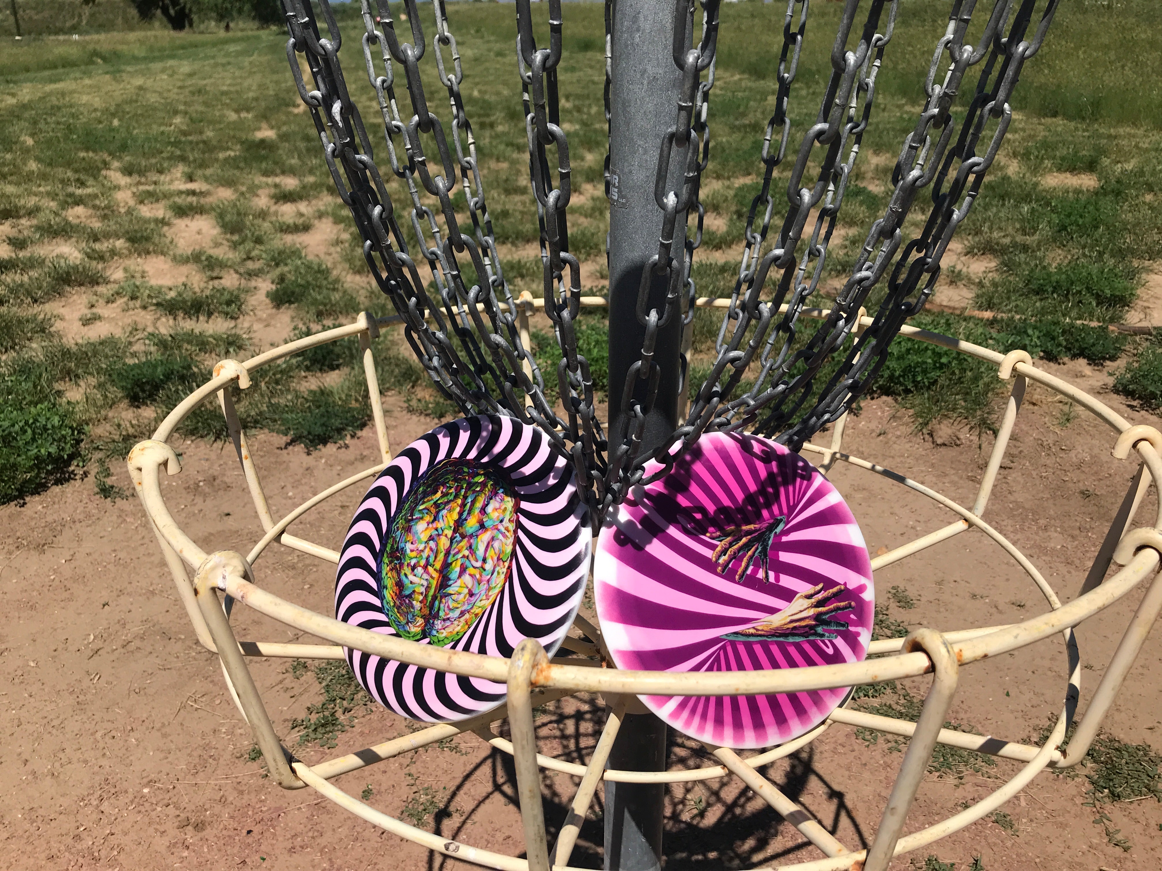 Trippy Brain// Hold U Disc Golf Pair