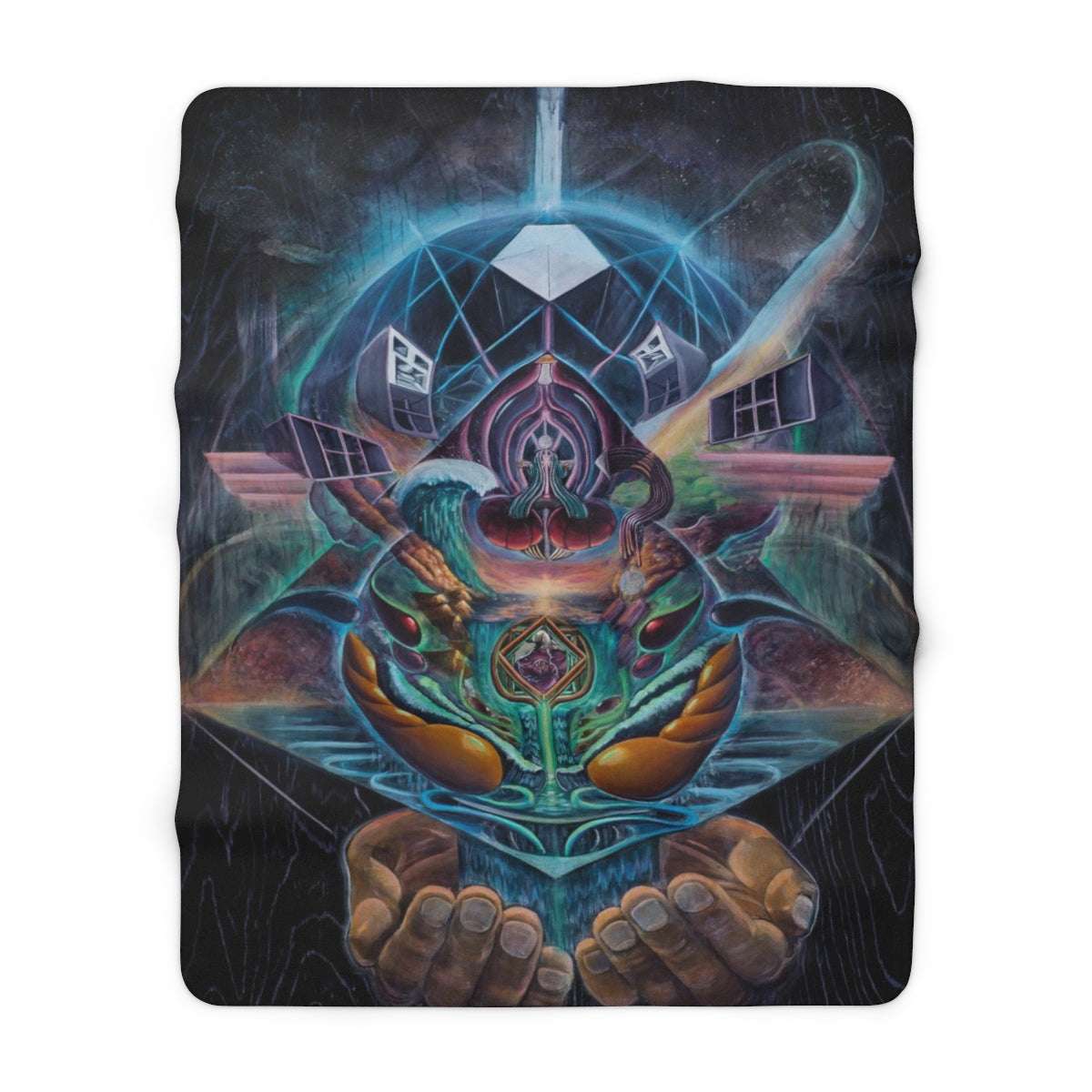 Alchemical Opus Sherpa Fleece Blanket