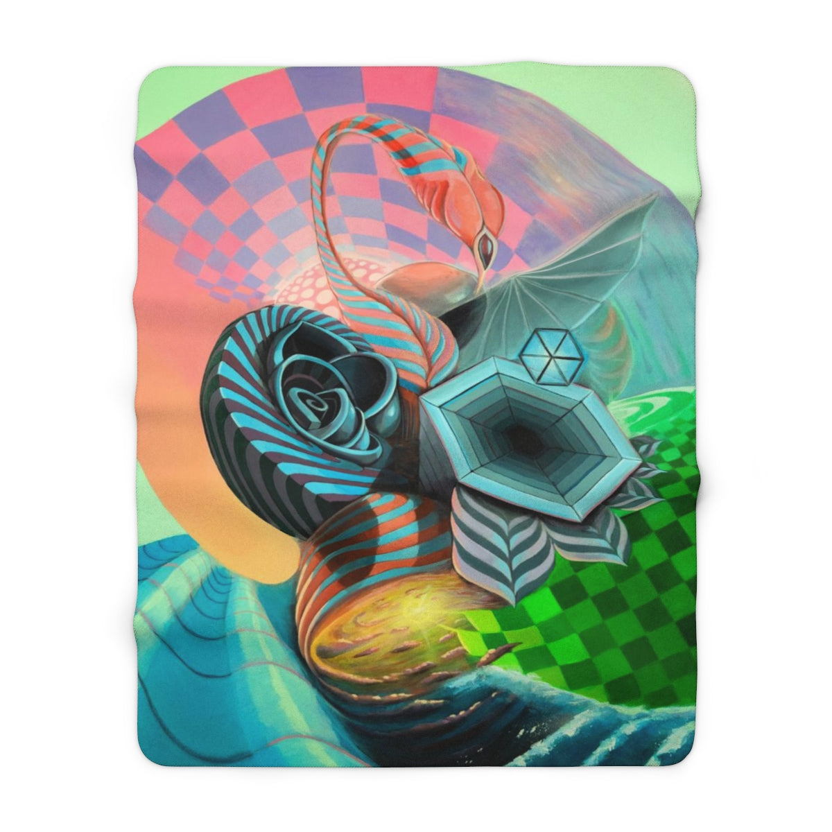 Like Summer Light Sherpa Fleece Blanket