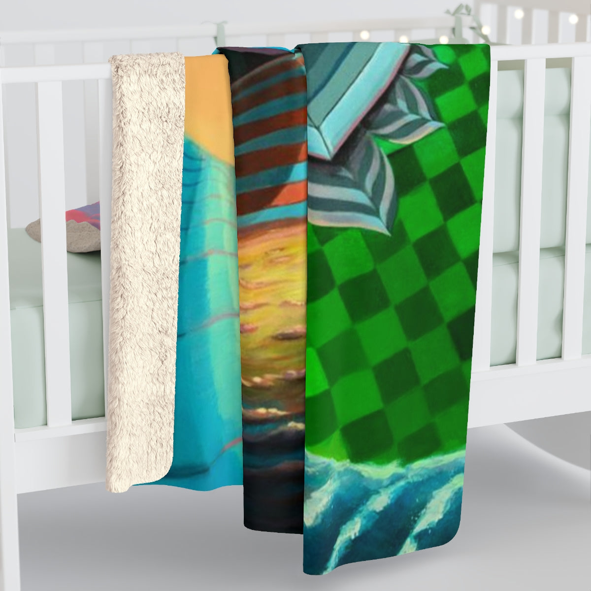 Like Summer Light Sherpa Fleece Blanket