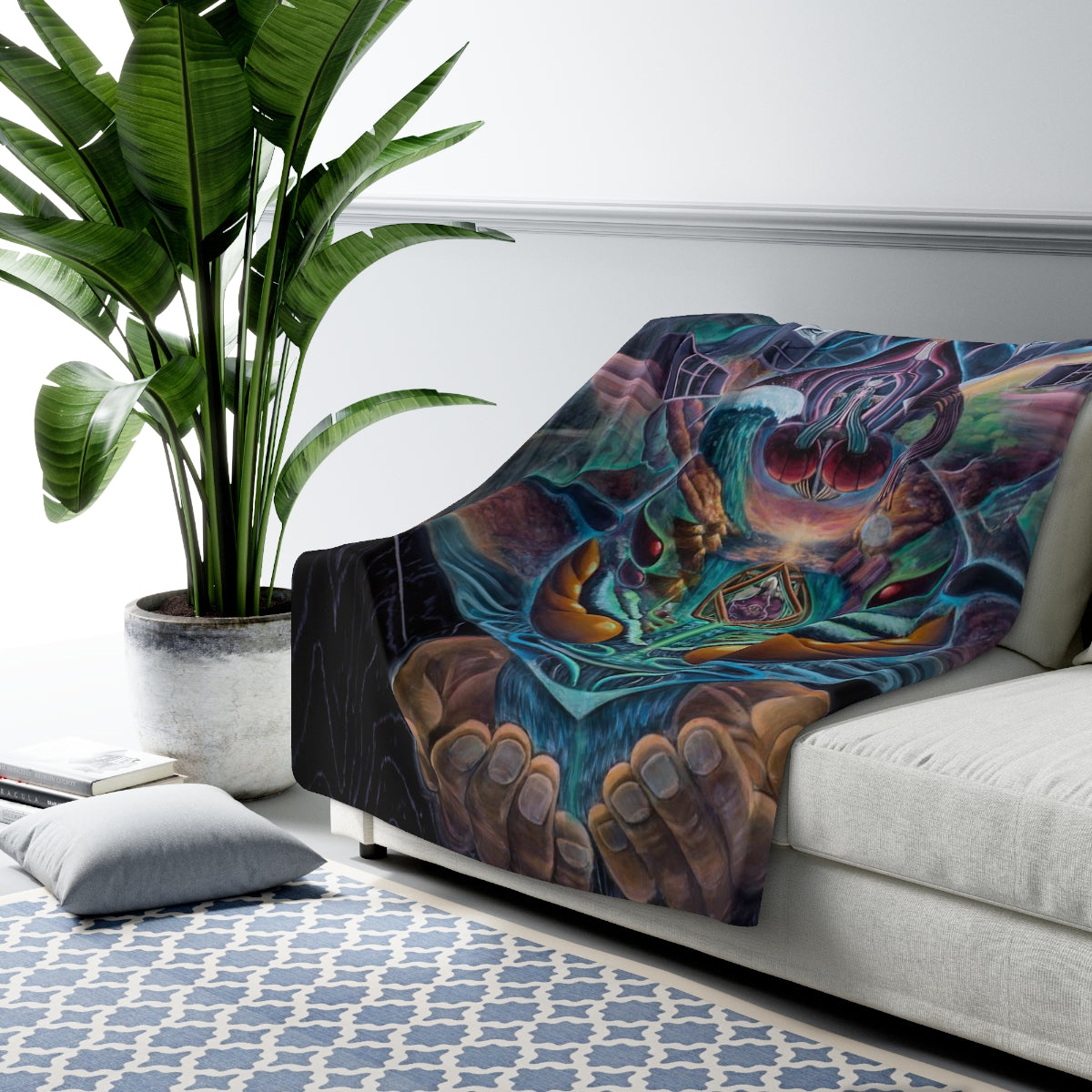 Alchemical Opus Sherpa Fleece Blanket