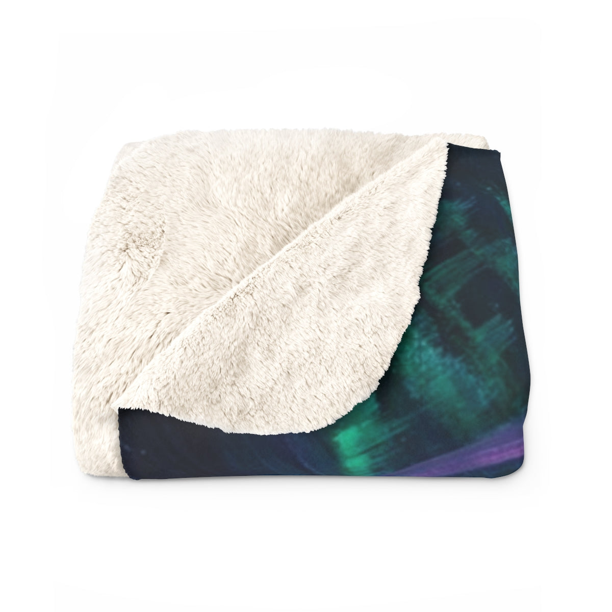 Space Lotus Sherpa Fleece Blanket