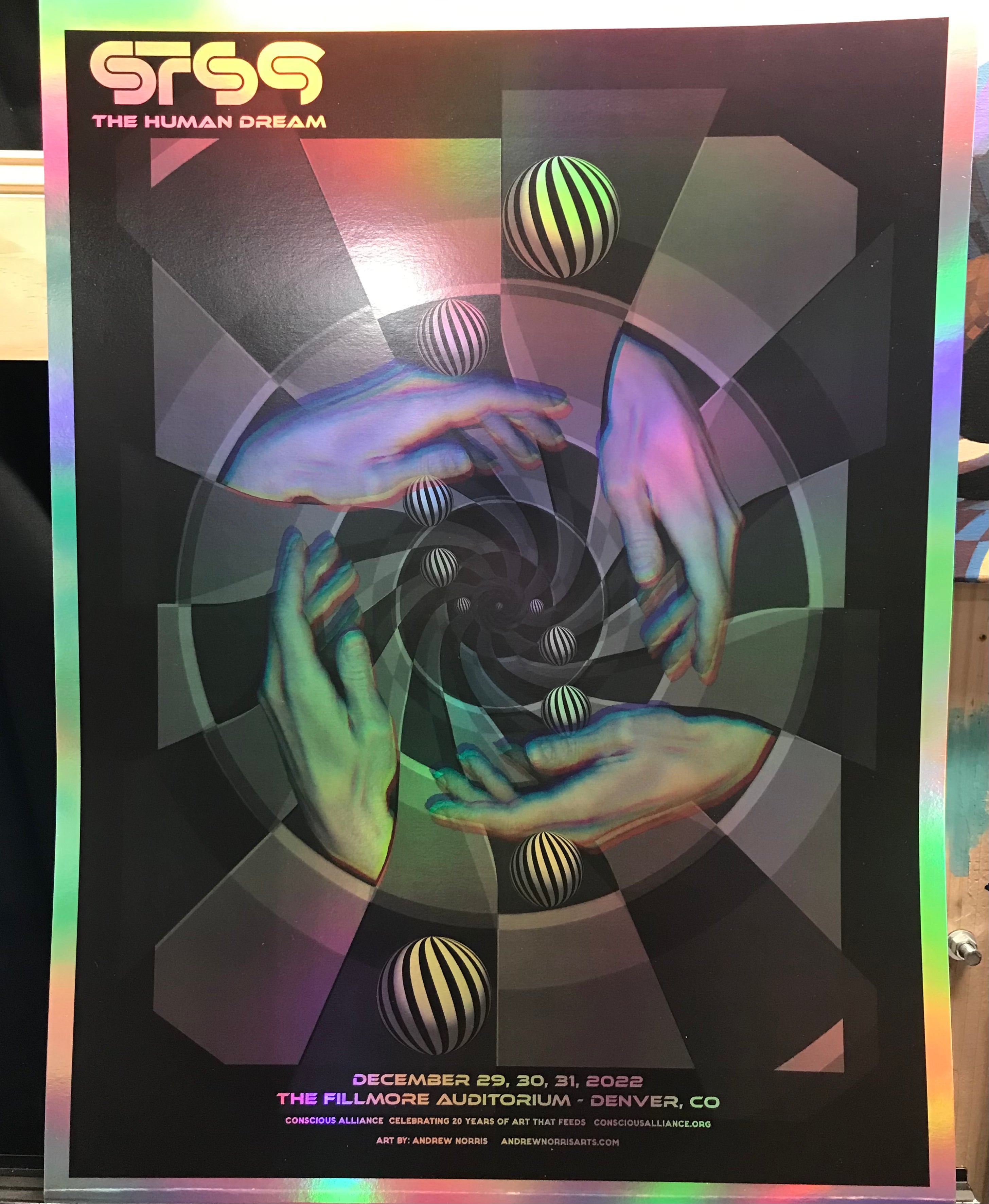 STS9 NYE 2022 Limited Edition Show Poster with ConsciousAlliance