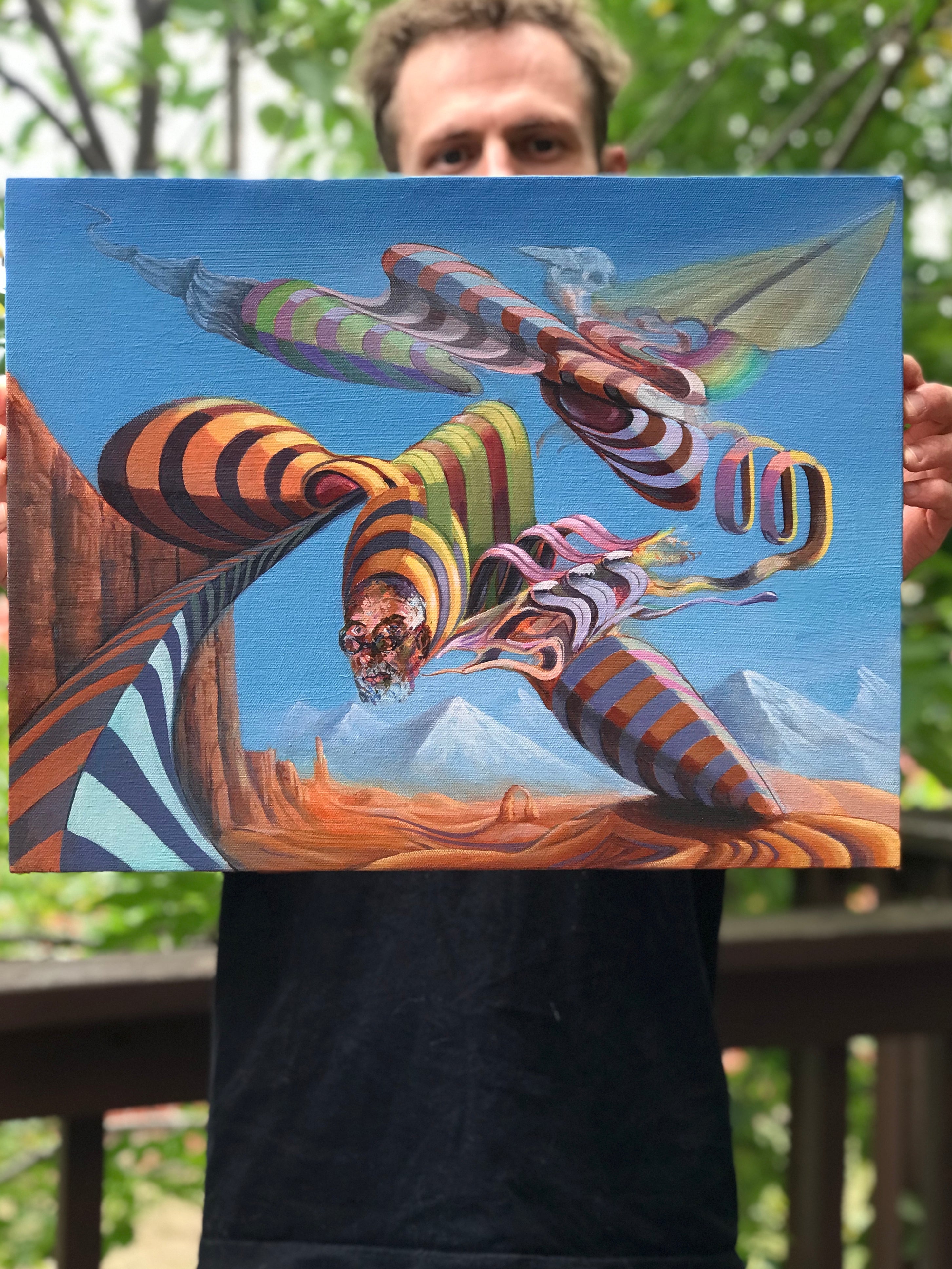 Charles, Far Away Original Painting