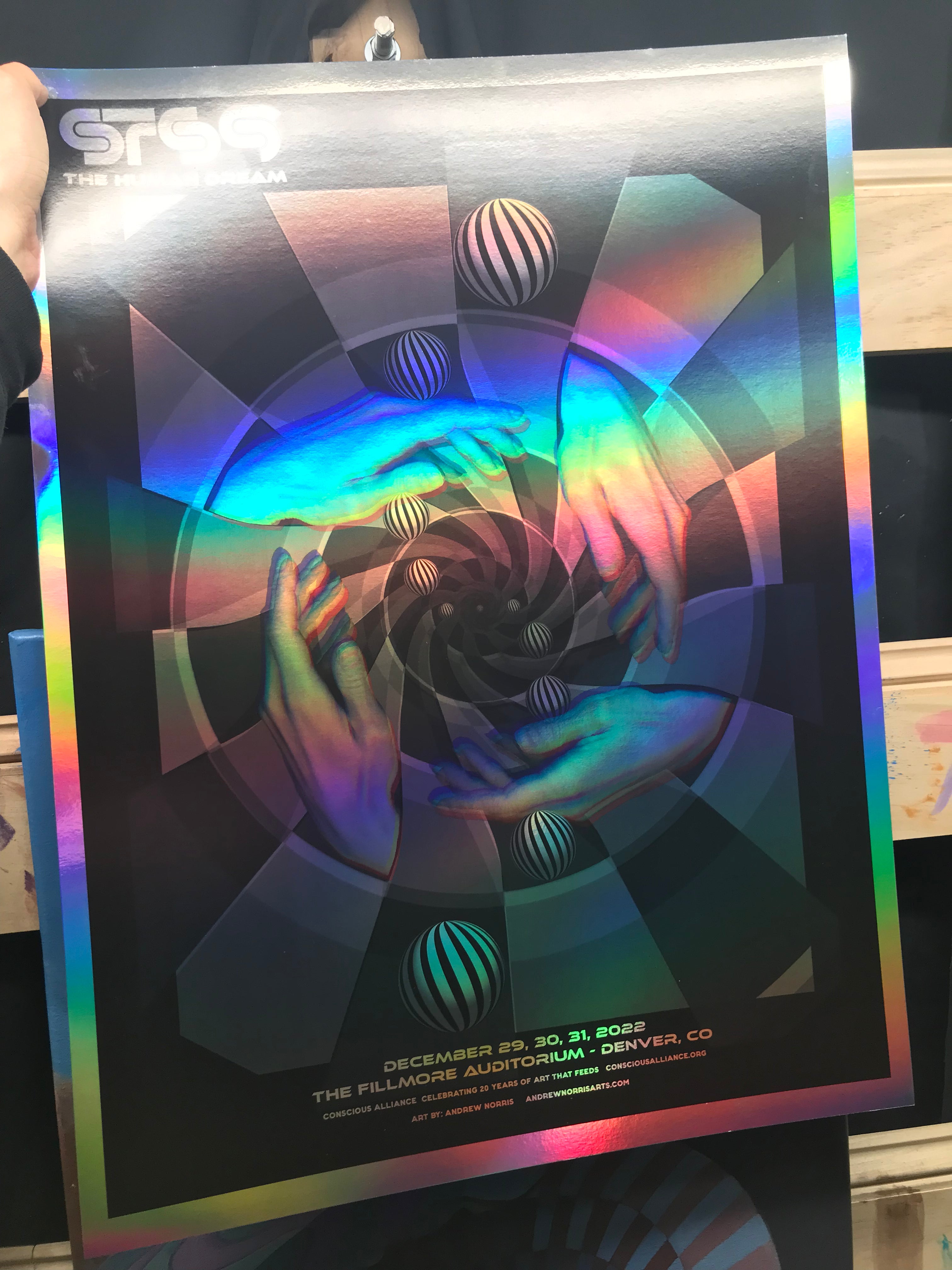 STS9 NYE 2022 Limited Edition Show Poster with ConsciousAlliance