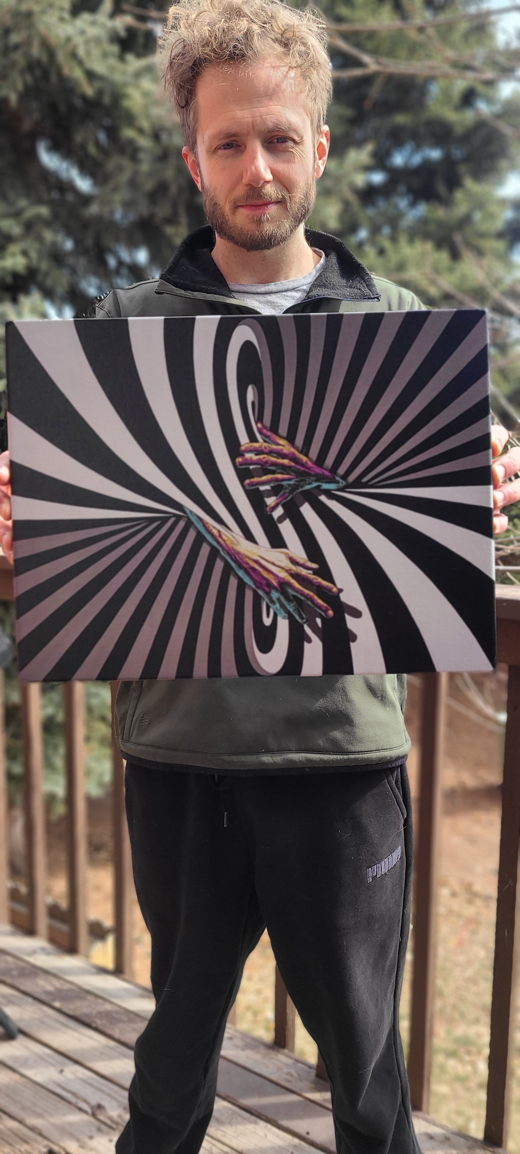 ‘Hold U’ Gicleé Canvas Print