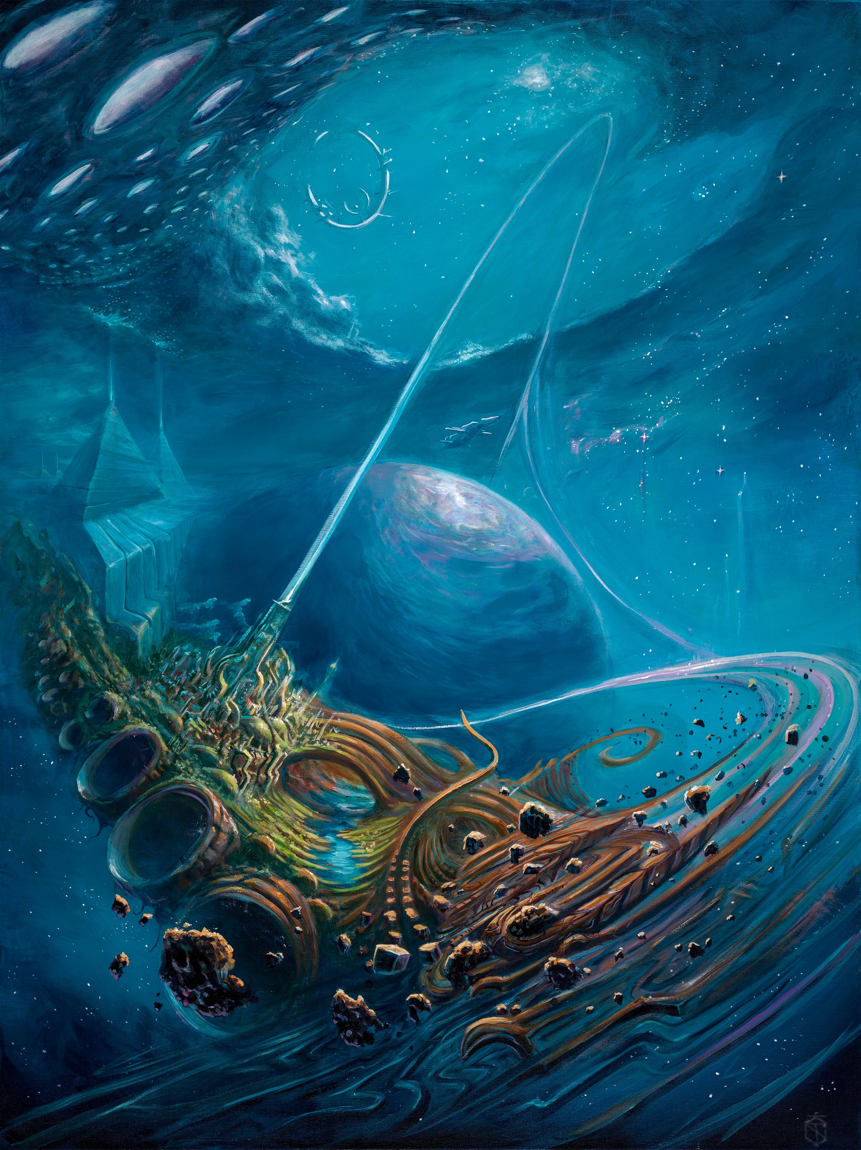 Centripetal Edge gicleé canvas print