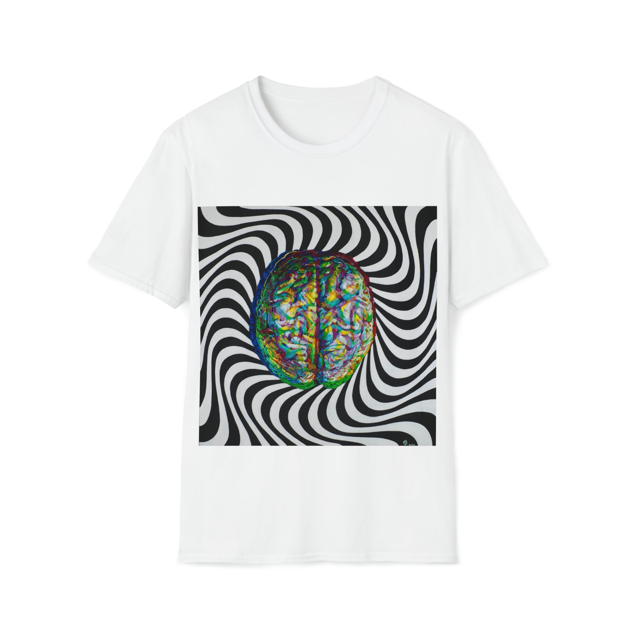 Trippy Brain Unisex Softstyle T-Shirt