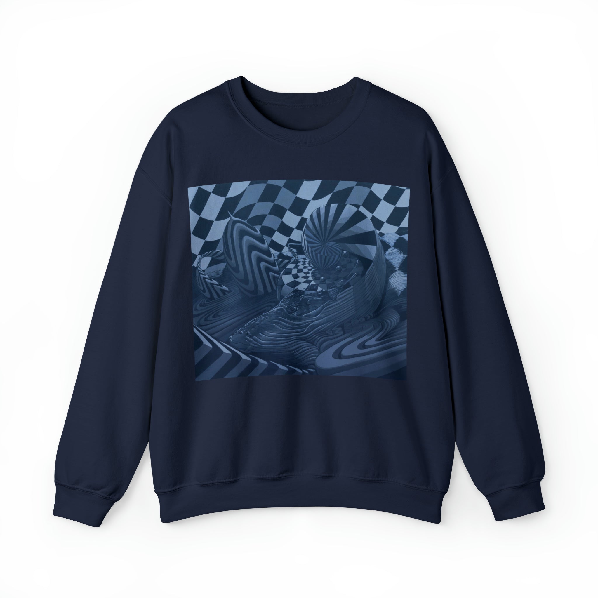 Whale Spin Unisex Heavy Blend Crewneck Sweatshirt