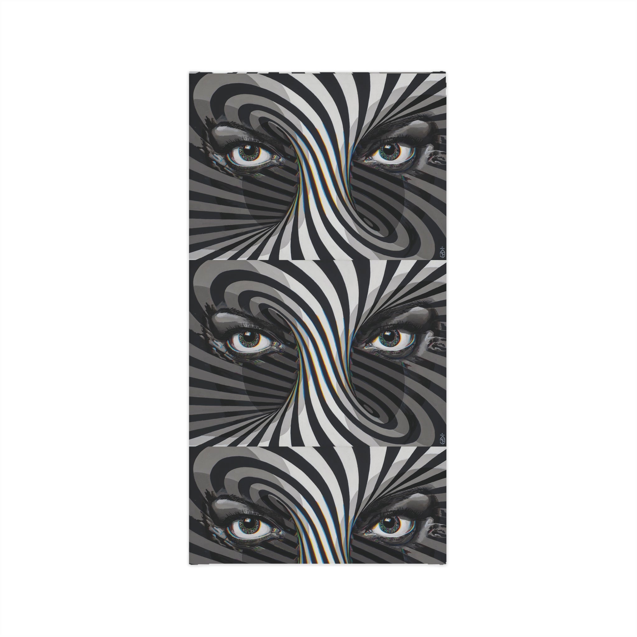 Psychedelic Swirl Neck Gaiter — Abstract Optical Illusion Face Mask