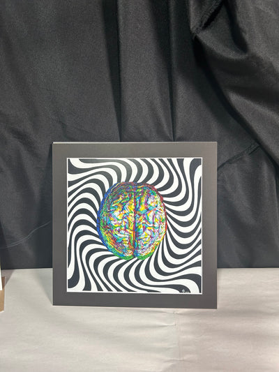 Trippy Brain Matted Print