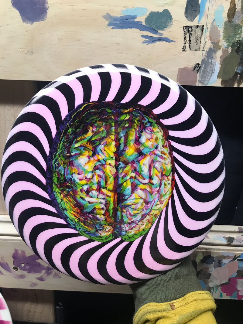‘Trippy Brain’ Disc Golf Disc: Claymore