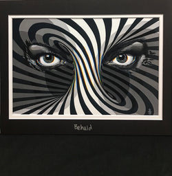 ‘Beheld’ Open Edition Matted Art Print