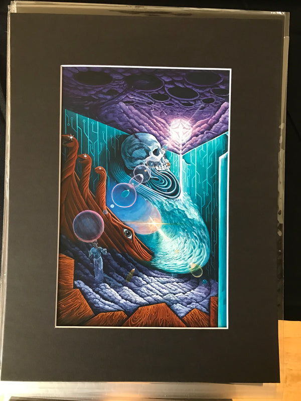 Open Edition Wage of Distraction Matted Art Print