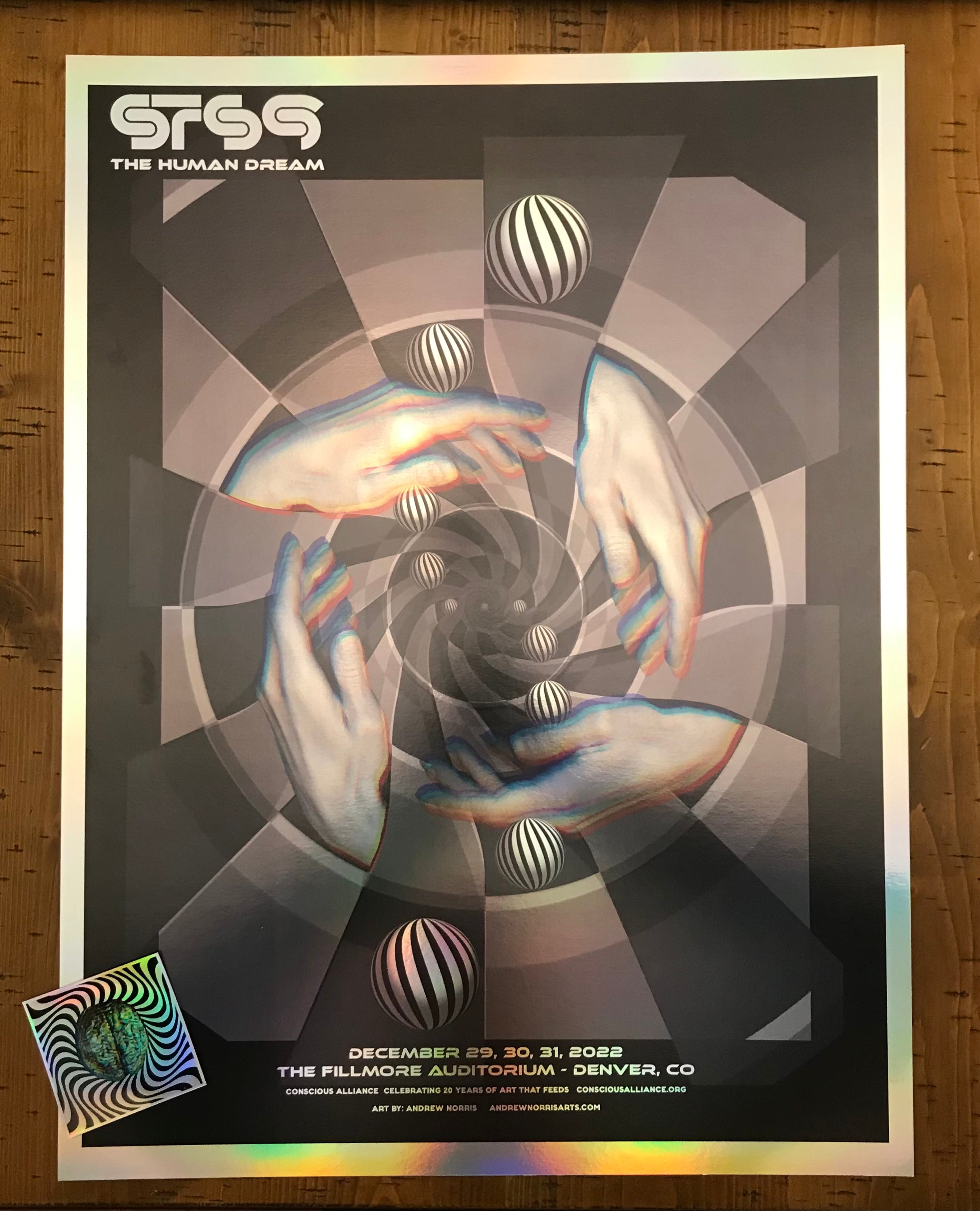 STS9 NYE 2022 Limited Edition Show Poster with ConsciousAlliance