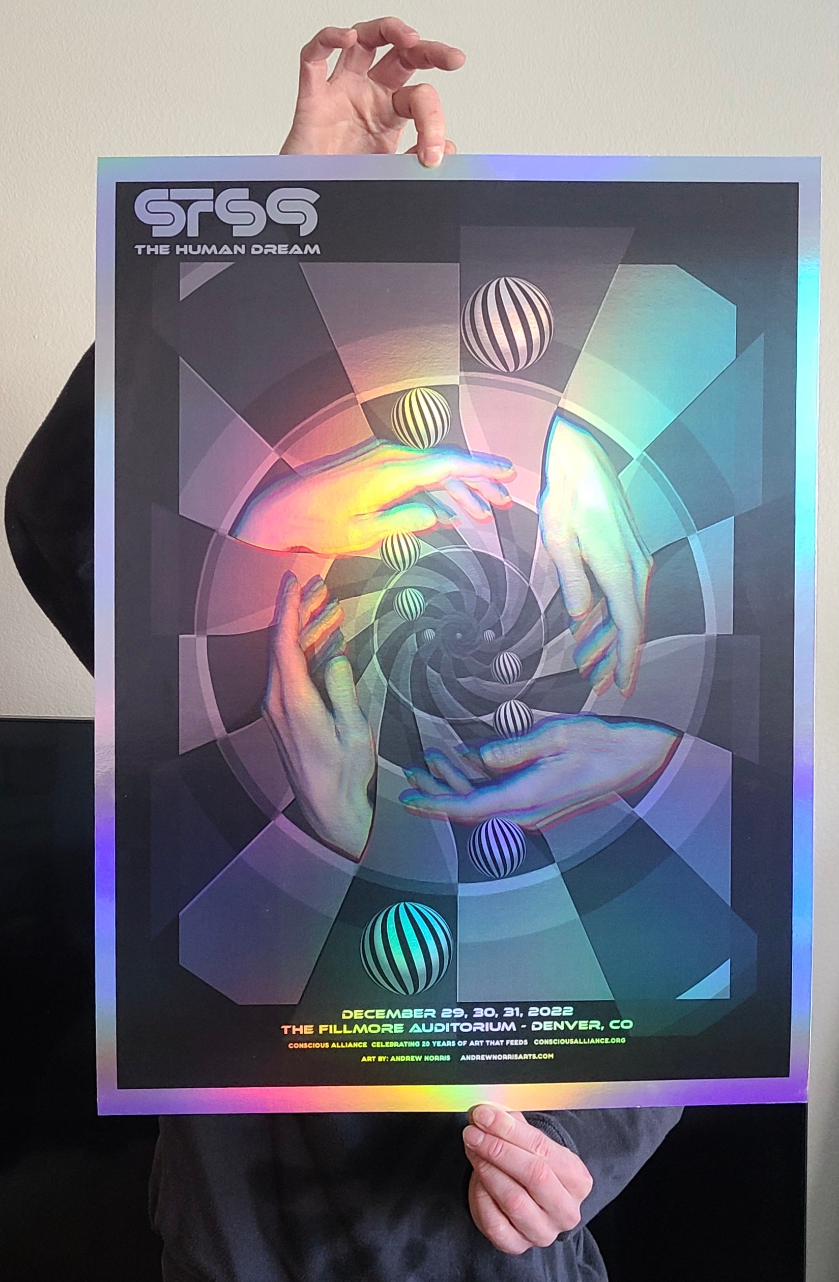 STS9 NYE 2022 Limited Edition Show Poster with ConsciousAlliance
